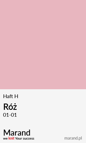 Haft H – kolor Róż 01-01  