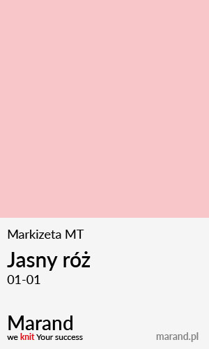 Markizeta MT – kolor Jasny róż 01-01  