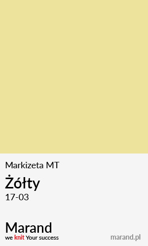 Markizeta MT – kolor Żółty 17-03  