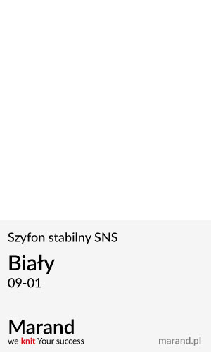Szyfon stabilny SNS – kolor Biały 09-01  