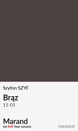 Szyfon SZYF – kolor Brąz 11-01  