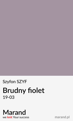 Szyfon SZYF – kolor Brudny fiolet 19-03  