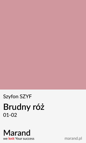 Szyfon SZYF – kolor Brudny róż 01-02  