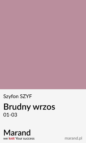 Szyfon SZYF – kolor Brudny wrzos 01-03  