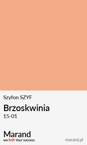 Szyfon SZYF – kolor Brzoskwinia 15-01  