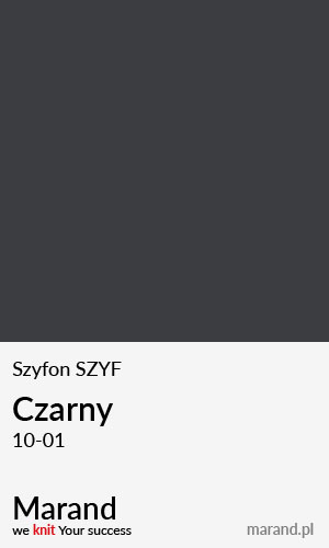 Szyfon SZYF – kolor Czarny 10-01  