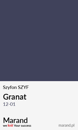 Szyfon SZYF – kolor Granat 12-01  