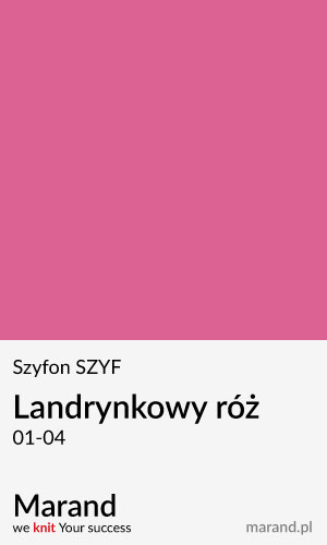 Szyfon SZYF – kolor Landrynkowy róż  01-04  
