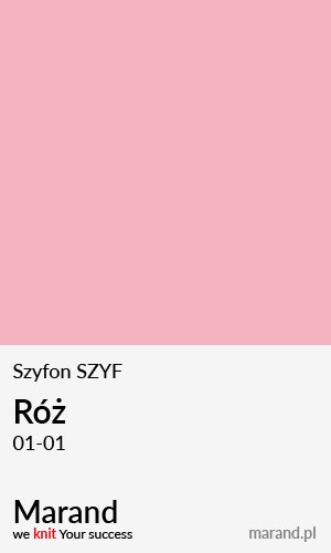 Szyfon SZYF – kolor Róż 01-01  