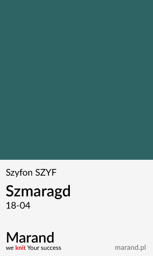 Szyfon SZYF – kolor Szmaragd 18-04   