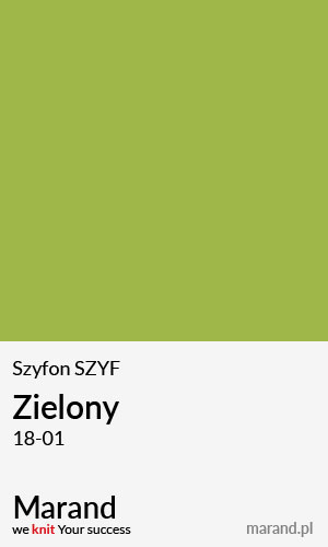 Szyfon SZYF – kolor Zielony 18-01  
