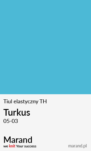 Tiul elastyczny TH – kolor Turkus 05-03  