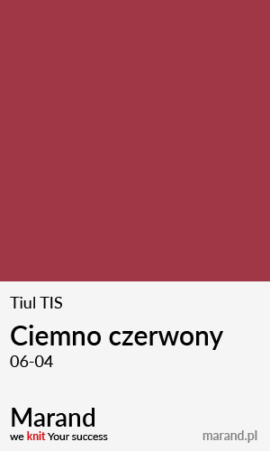 Tiul TIS – kolor Ciemno czerwony 06-04  