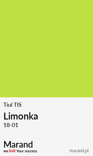 Tiul TIS – kolor Limonka 18-01  