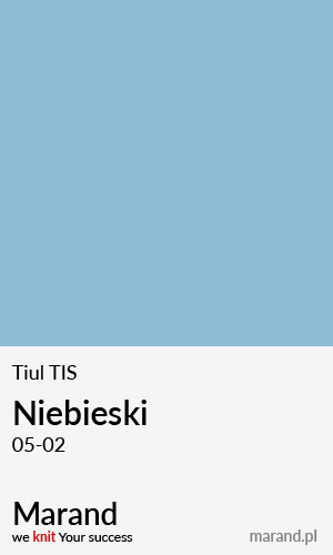 Tiul TIS – kolor Niebieski 05-02  