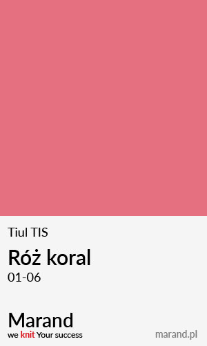 Tiul TIS – kolor Róż koral 01-06  