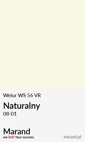 Welur WS 56 VR – kolor Naturalny 08-01  