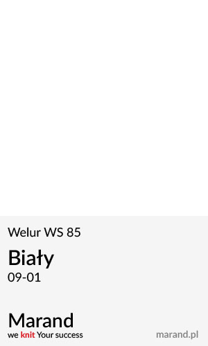 Welur WS 85 – kolor Biały 09-01  