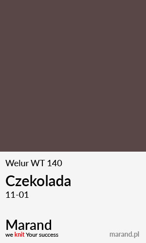 Welur WT 140 – kolor Czekolada 11-01  