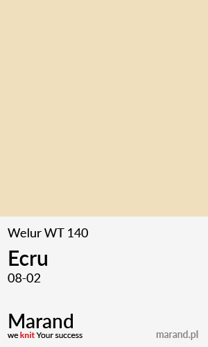 Welur WT 140 – kolor Ecru 08-02  