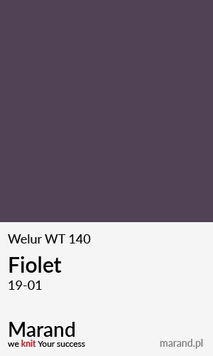 Welur WT 140 – kolor Fiolet 19-01  