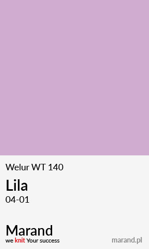 Welur WT 140 – kolor Lila 04-01  