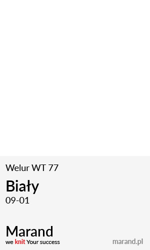 Welur WT 77 – kolor Bialy 09-01  
