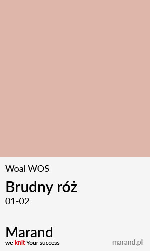 Woal WOS – kolor Brudny róż 01-02  
