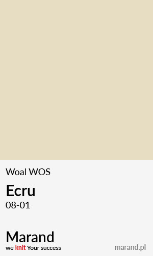 Woal WOS – kolor Ecru 08-01  