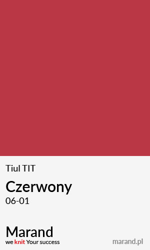 Tiul TIT – kolor Czerwony 06-01  