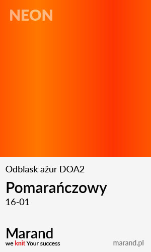 Odblask ażur DOA2 – kolor Pomarańczowy 16-01  