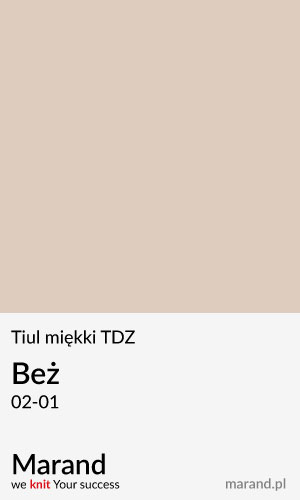 Tiul miękki TDZ – kolor Beż 02-01  