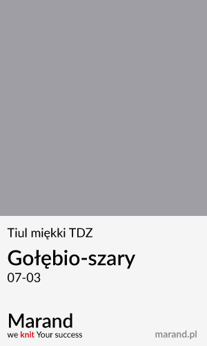 Tiul miękki TDZ – kolor Gołębio-szary 07-03  