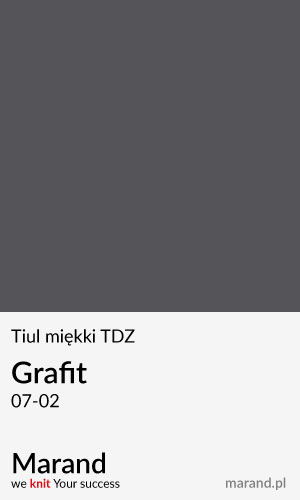 Tiul miękki TDZ – kolor Grafit 07-02  