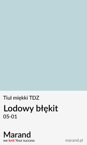 Tiul miękki TDZ – kolor Lodowy błękit 05-01  