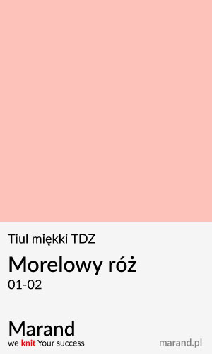 Tiul miękki TDZ – kolor Morelowy róż 01-02  