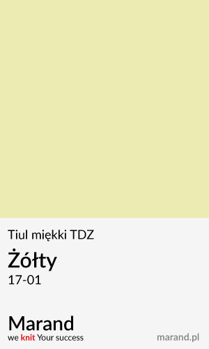 Tiul miękki TDZ – kolor Żółty 17-01  