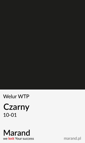 Welur WTP – kolor Czarny 10-01  