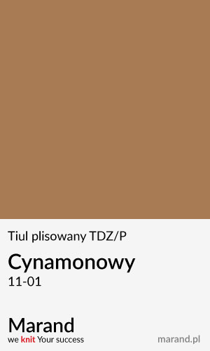 Tiul plisowany TDZ/P – kolor Cynamonowy   