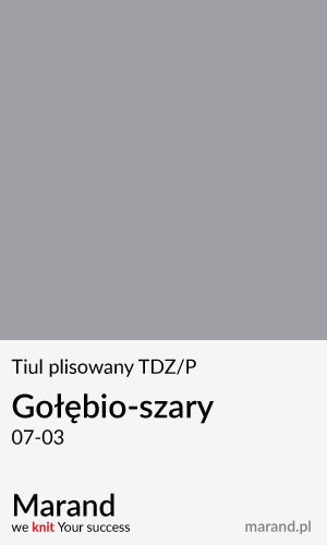 Tiul plisowany TDZ/P – kolor Gołębio-szary 07-03  