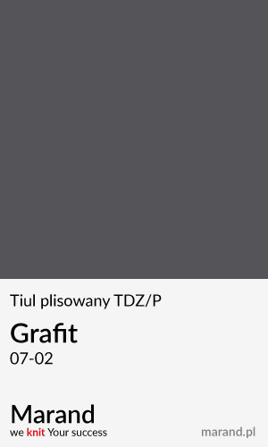 Tiul plisowany TDZ/P – kolor Grafit 07-02  