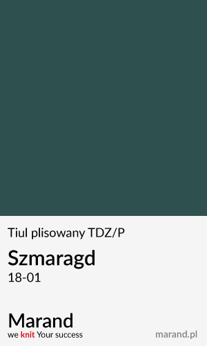 Tiul plisowany TDZ/P – kolor Szmaragd 18-01  