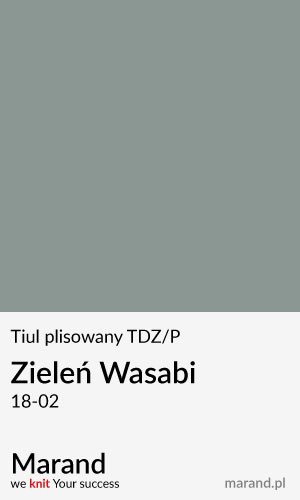 Tiul plisowany TDZ/P – kolor Zieleń Wasabi 18-02  