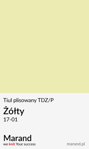 Tiul plisowany TDZ/P – kolor Żółty 17-01  