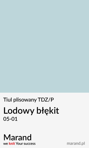 Tiul plisowany TDZ/P – kolor Lodowy błękit 05-01  