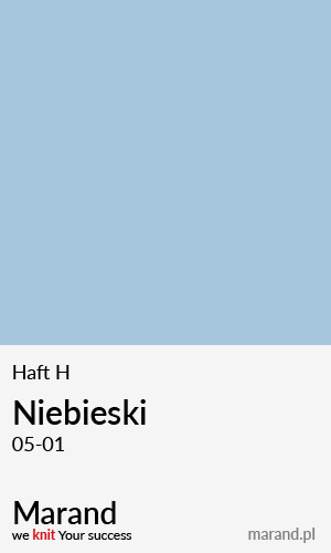 Haft H – kolor Niebieski 05-01  