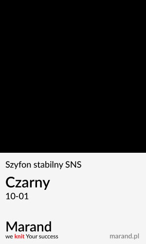 Szyfon stabilny SNS – kolor Czarny 10-01  