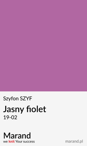 Szyfon SZYF – kolor Jasny fiolet 19-02  