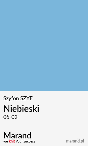 Szyfon SZYF – kolor Niebieski 05-02  