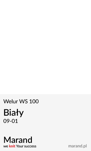 Welur WS 100 – kolor Biały 09-01  